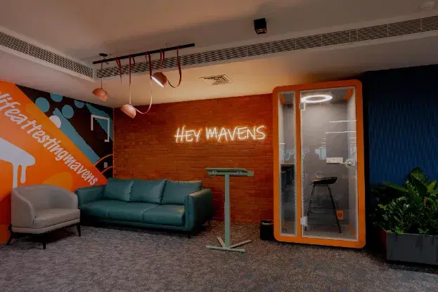 Testing Mavens office wall